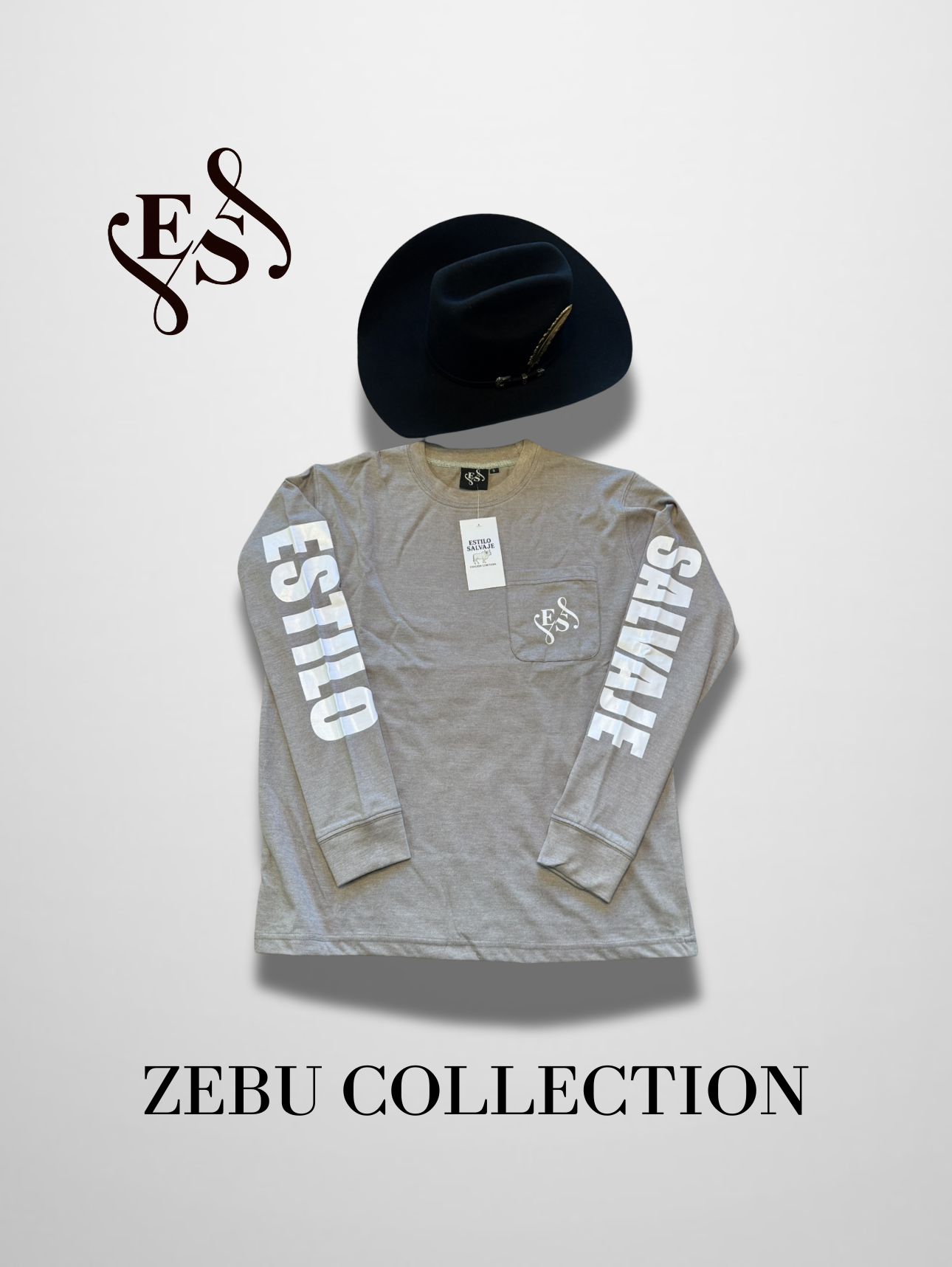 Zebu Collection Long Sleeve Shirt (Gray)