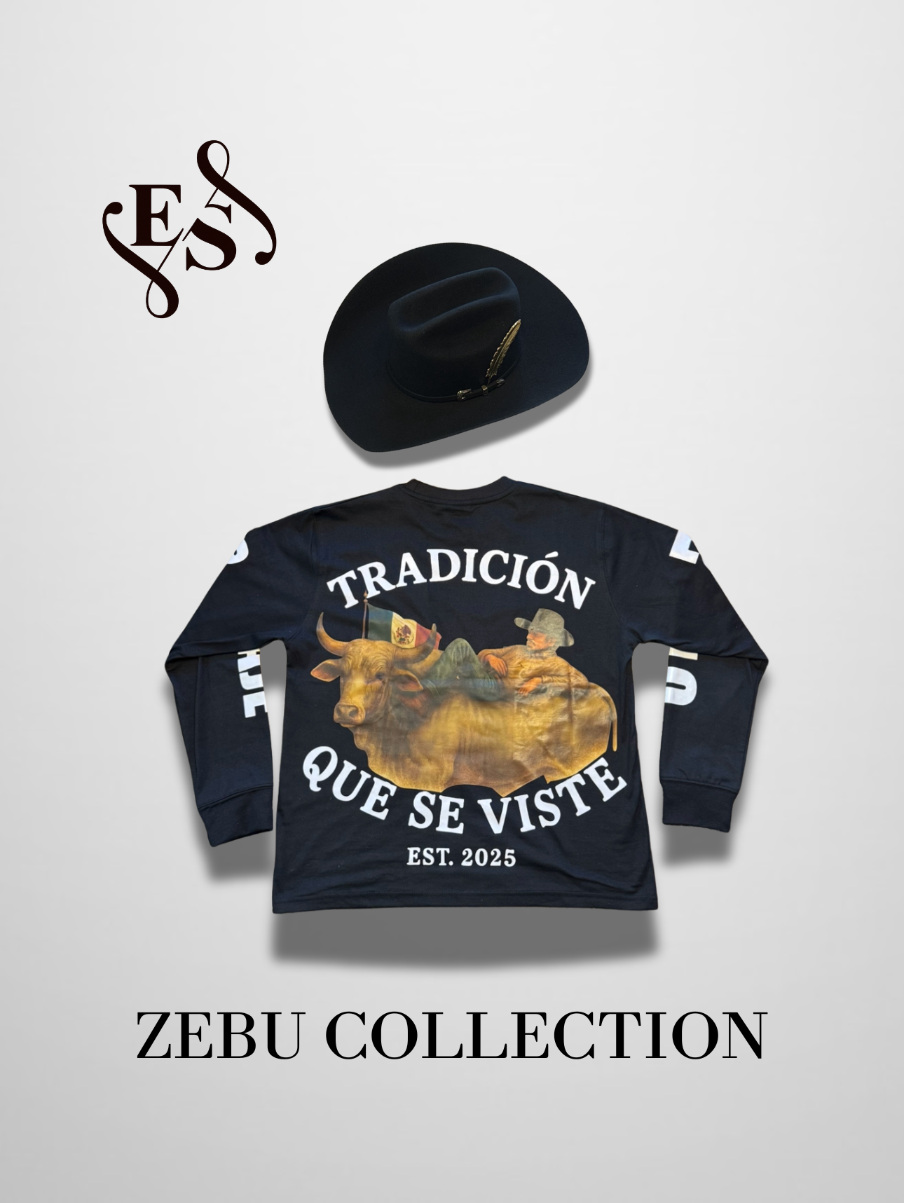 Zebu Collection Long Sleeve Shirt (Black)