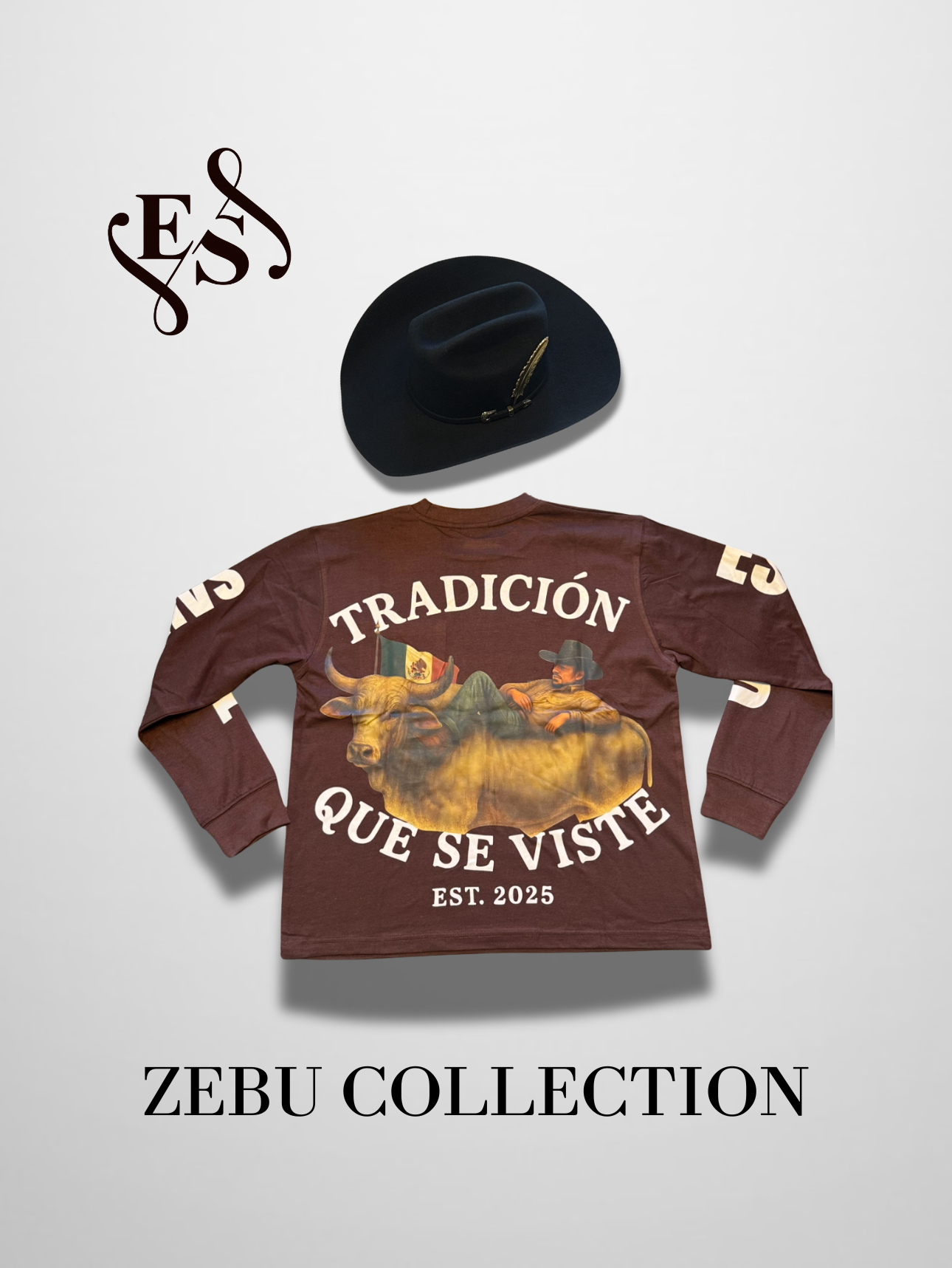 Zebu Collection Long Sleeve Shirt (Chocolate Brown)