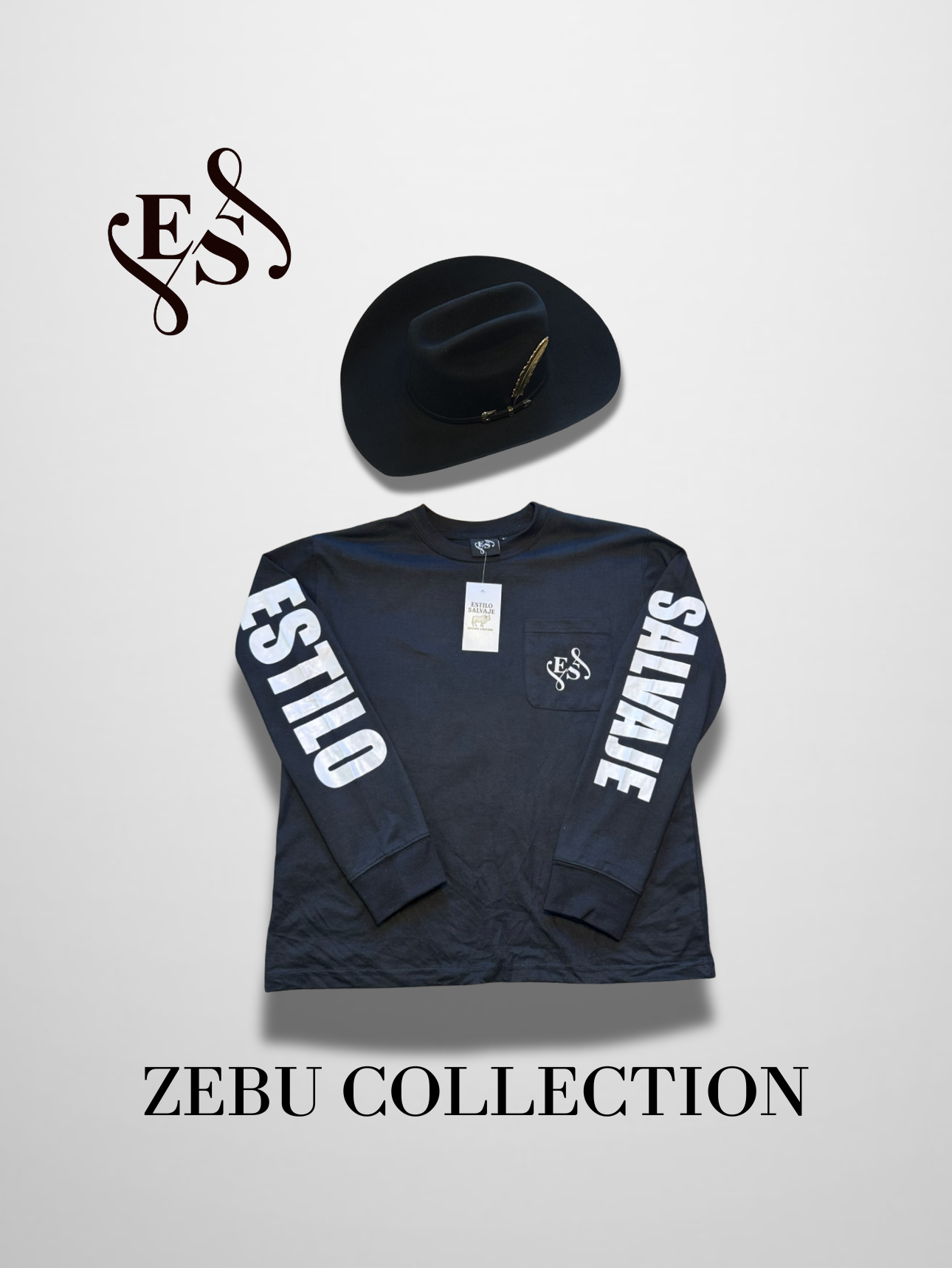 Zebu Collection Long Sleeve Shirt (Black)