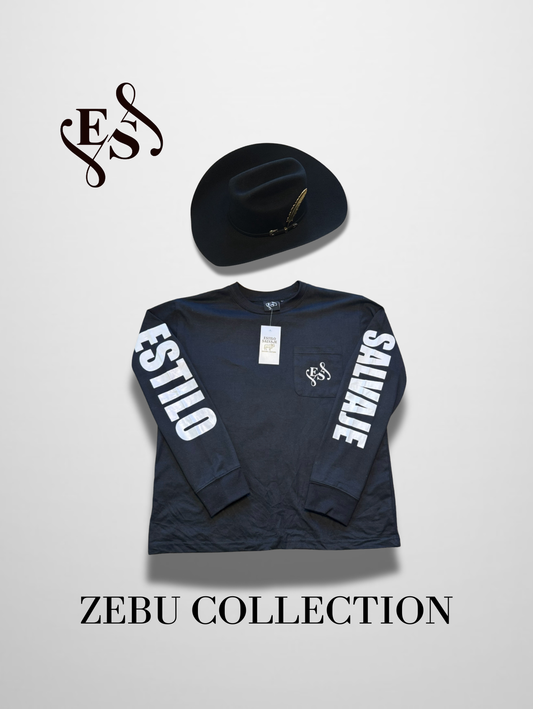 Zebu Collection Long Sleeve Shirt (Black)