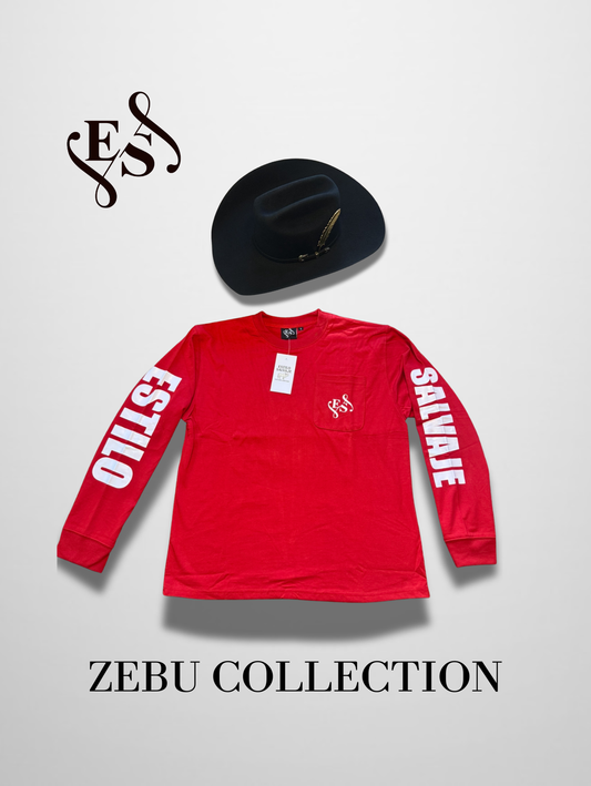 Zebu Collection Long Sleeve Shirt (Red)