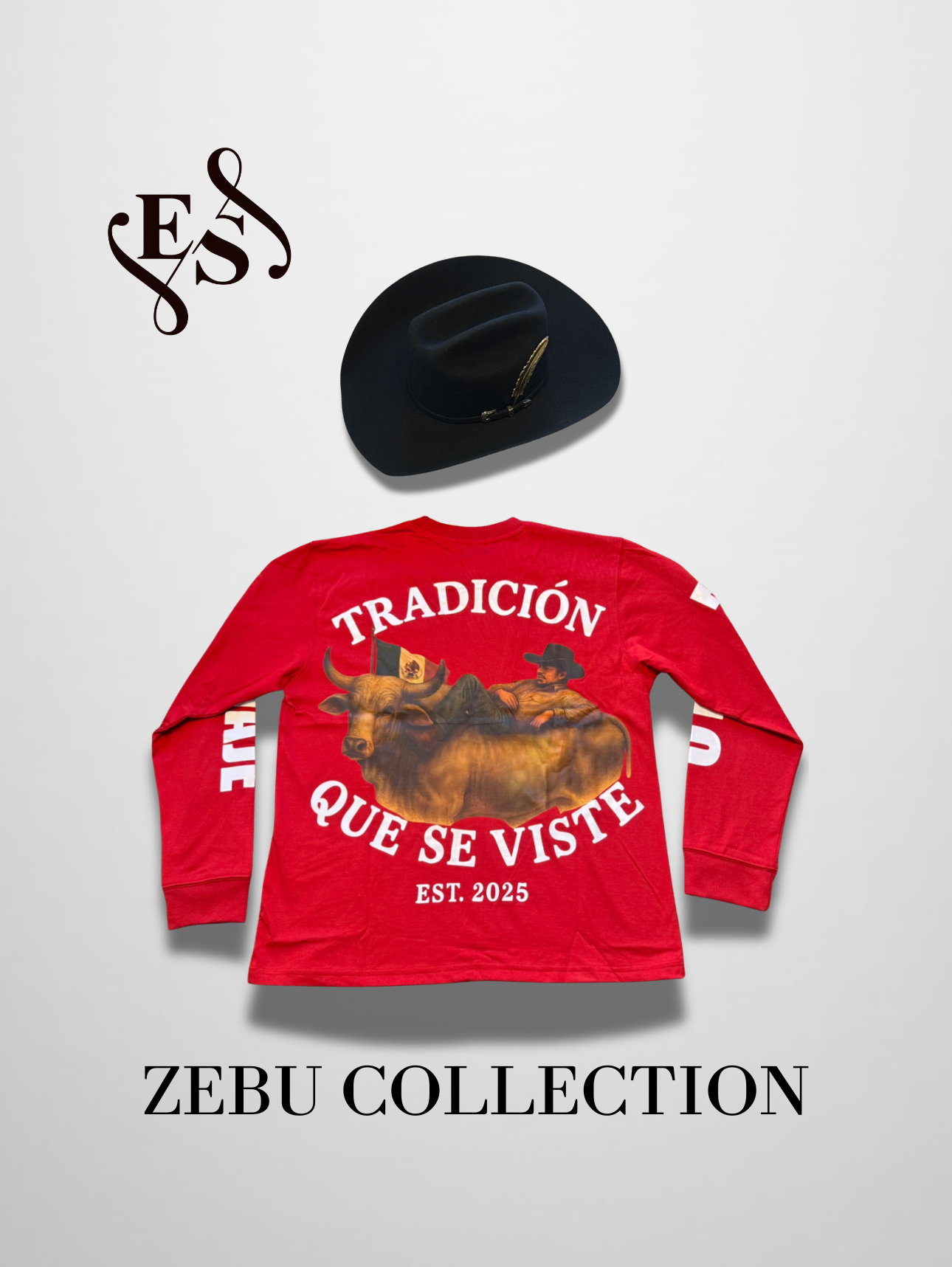 Zebu Collection Long Sleeve Shirt (Red)