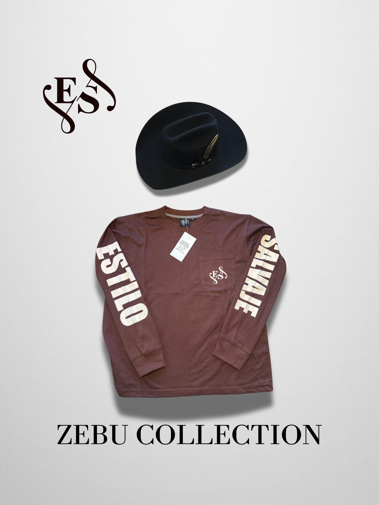Zebu Collection Long Sleeve Shirt (Chocolate Brown)